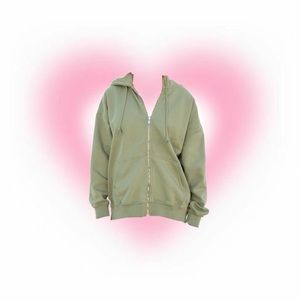 brandy melville matcha green christy hoodie regular fit